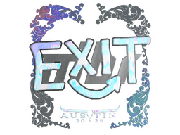 Sticker | exit (Holo) | Austin 2025