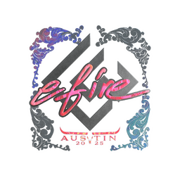 Sticker | efire (Holo) | Austin 2025
