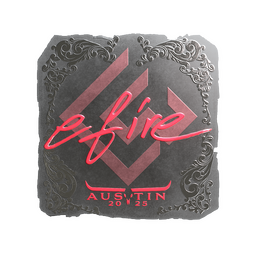 Sticker | efire (Foil) | Austin 2025