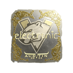 Sticker | electronic (Gold) | Austin 2025