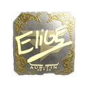 Sticker | EliGE (Gold) | Austin 2025