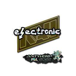 Sticker | electronic (Glitter) | Antwerp 2022