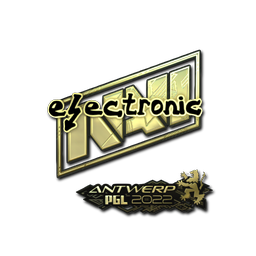 Sticker | electronic (Gold) | Antwerp 2022