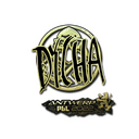 Sticker | dycha (Gold) | Antwerp 2022