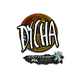 Sticker | dycha (Glitter) | Antwerp 2022