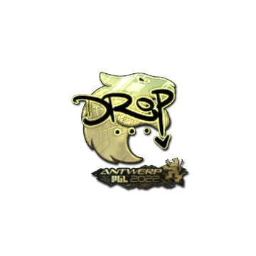 Sticker | drop (Gold) | Antwerp 2022