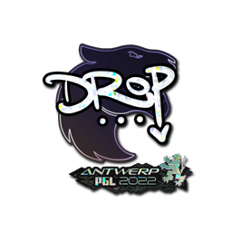 Sticker | drop (Glitter) | Antwerp 2022