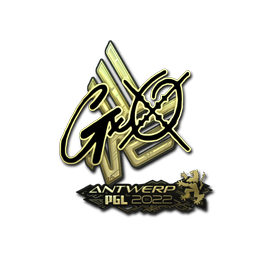 Sticker | gxx- (Gold) | Antwerp 2022