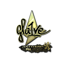 Sticker | gla1ve (Gold) | Antwerp 2022