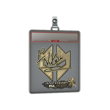 Sticker Slab | fnx (Gold) | Antwerp 2022