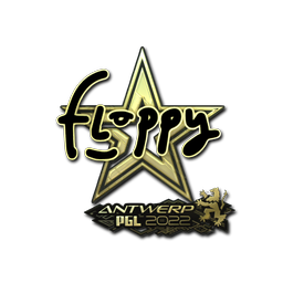 Sticker | floppy (Gold) | Antwerp 2022