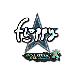 Sticker | floppy (Glitter) | Antwerp 2022