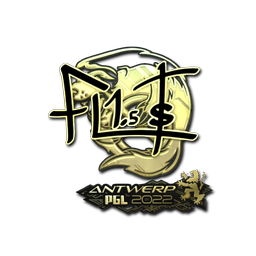 Sticker | FL1T (Gold) | Antwerp 2022