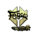 Sticker | fer (Gold) | Antwerp 2022