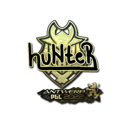 Sticker | huNter (Gold) | Antwerp 2022