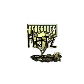 Sticker | hatz (Gold) | Antwerp 2022