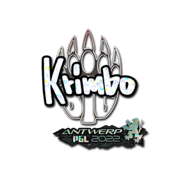 Sticker | Krimbo (Glitter) | Antwerp 2022