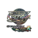 Sticker | karrigan (Holo, Champion) | Antwerp 2022