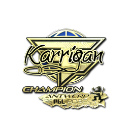 Sticker | karrigan (Gold, Champion) | Antwerp 2022