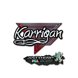 Sticker | karrigan (Glitter) | Antwerp 2022