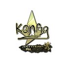 Sticker | k0nfig (Gold) | Antwerp 2022