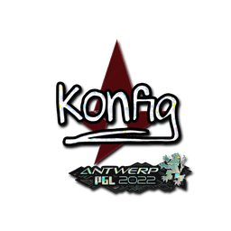 Sticker | k0nfig (Glitter) | Antwerp 2022
