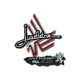Sticker | juanflatroo (Glitter) | Antwerp 2022