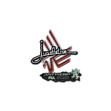 Sticker | juanflatroo (Glitter) | Antwerp 2022