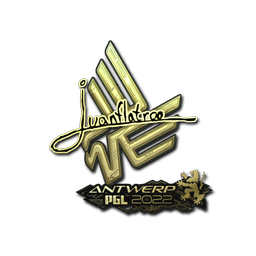 Sticker | juanflatroo (Gold) | Antwerp 2022