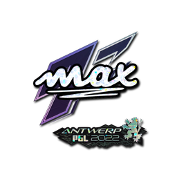 Sticker | max (Glitter) | Antwerp 2022