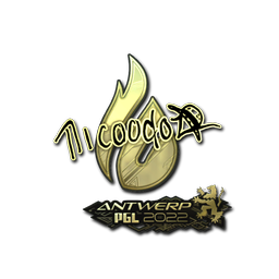 Sticker | nicoodoz (Gold) | Antwerp 2022