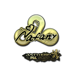 Sticker | nafany (Gold) | Antwerp 2022