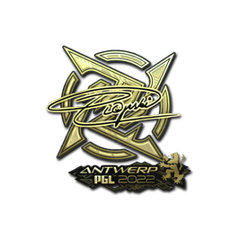 Sticker | Plopski (Gold) | Antwerp 2022