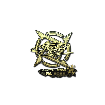 Sticker | Plopski (Gold) | Antwerp 2022