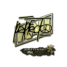 Sticker | Perfecto (Gold) | Antwerp 2022