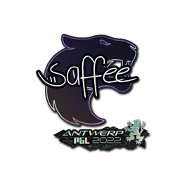 Sticker | saffee (Glitter) | Antwerp 2022