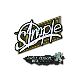 Sticker | s1mple (Glitter) | Antwerp 2022