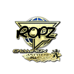 Sticker | ropz (Gold, Champion) | Antwerp 2022