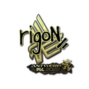 Sticker | rigoN (Gold) | Antwerp 2022
