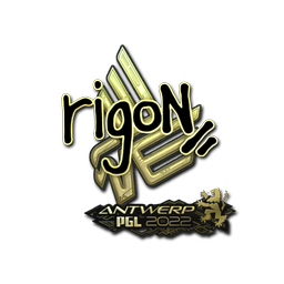 Sticker | rigoN (Gold) | Antwerp 2022