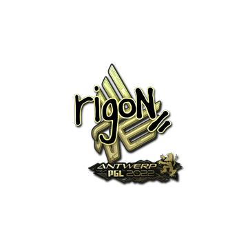 Sticker | rigoN (Gold) | Antwerp 2022