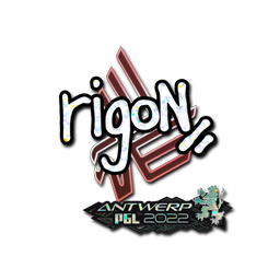 Sticker | rigoN (Glitter) | Antwerp 2022