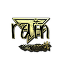 Sticker | rain (Gold) | Antwerp 2022