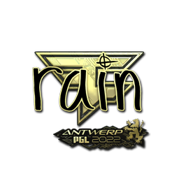 Sticker | rain (Gold) | Antwerp 2022