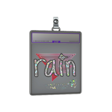 Sticker Slab | rain (Glitter) | Antwerp 2022