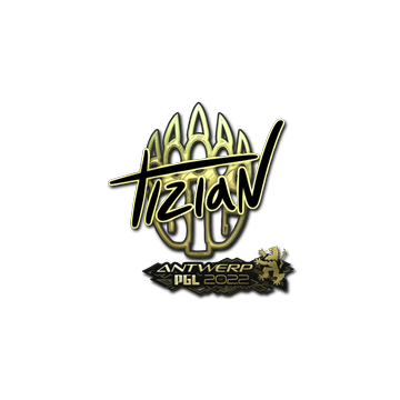 Sticker | tiziaN (Gold) | Antwerp 2022