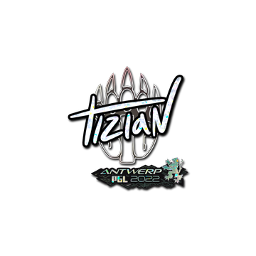 Sticker | tiziaN (Glitter) | Antwerp 2022