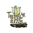 Sticker | Techno4K (Gold) | Antwerp 2022