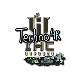 Sticker | Techno4K (Glitter) | Antwerp 2022