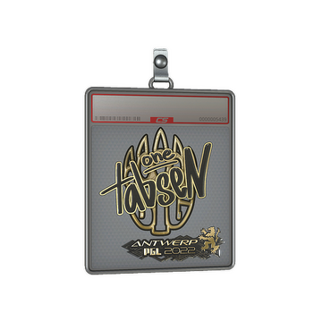 Sticker Slab | tabseN (Gold) | Antwerp 2022